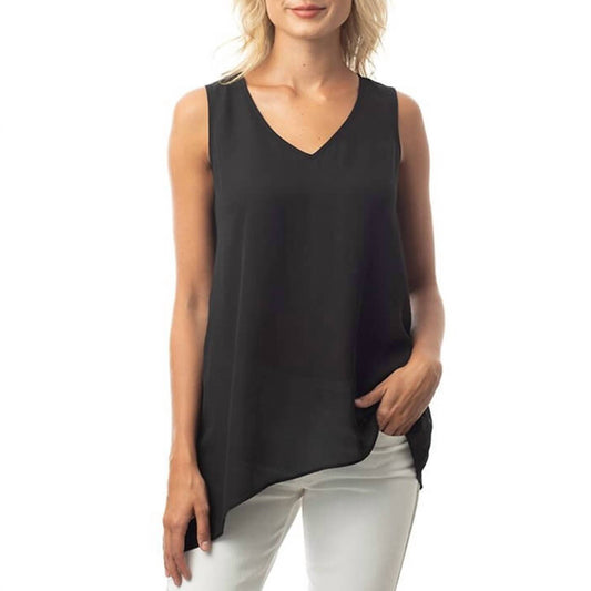 Lola & Sophie - ASYMMETRIC VNECK TANK TOP