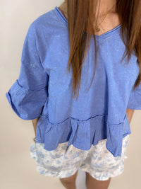 Very J - Effortless Ruffle Knit Top