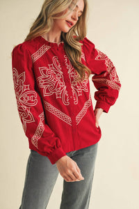 En Merci - Caroline Embroidered Blouse