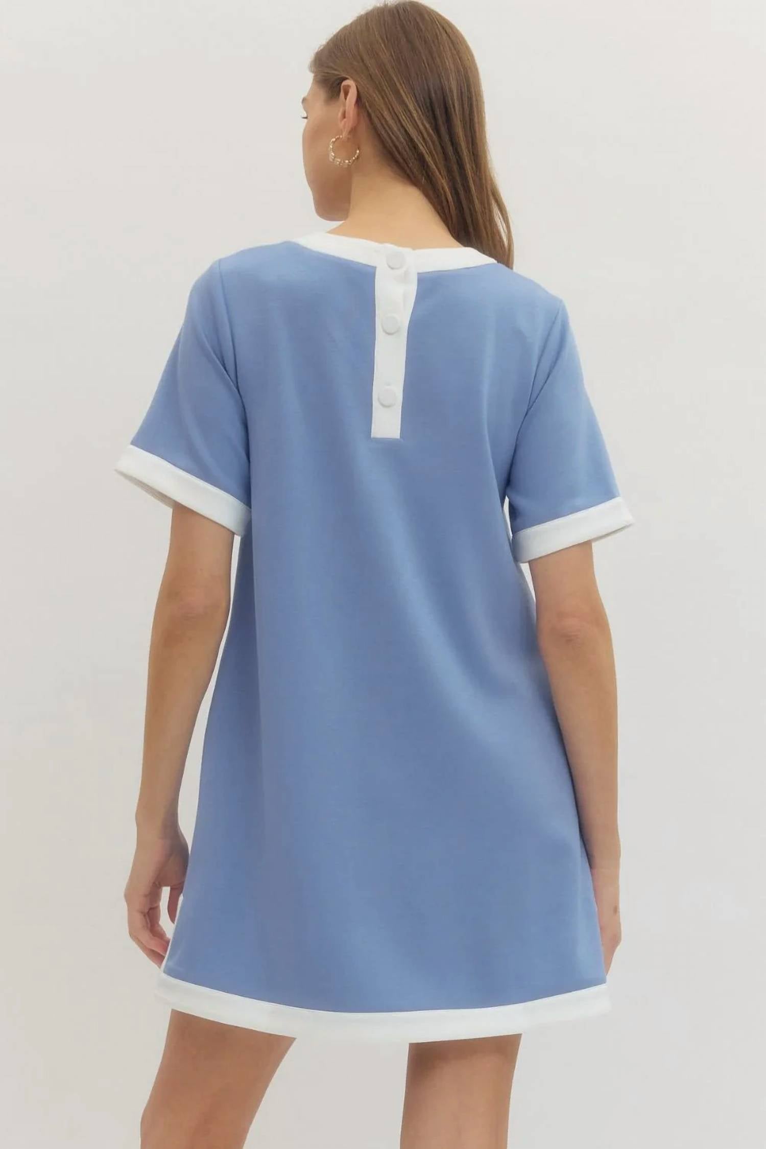 Entro - Short Sleeve Mini Dress
