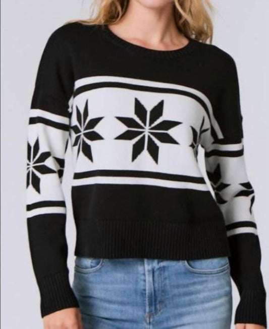 J. Society - Snowflake Crewneck Sweater