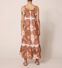Cleobella Cindy Midi Dress in foulard paisley - women's dress - alternate view