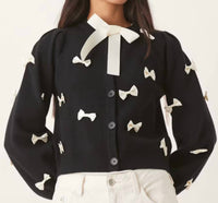Never Fully Dressed - SOPHIA BOW CARDIGAN