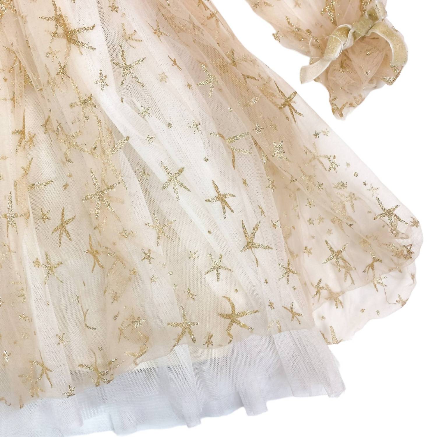 Doe A Dear - Kids Glitter Star Mesh Dress