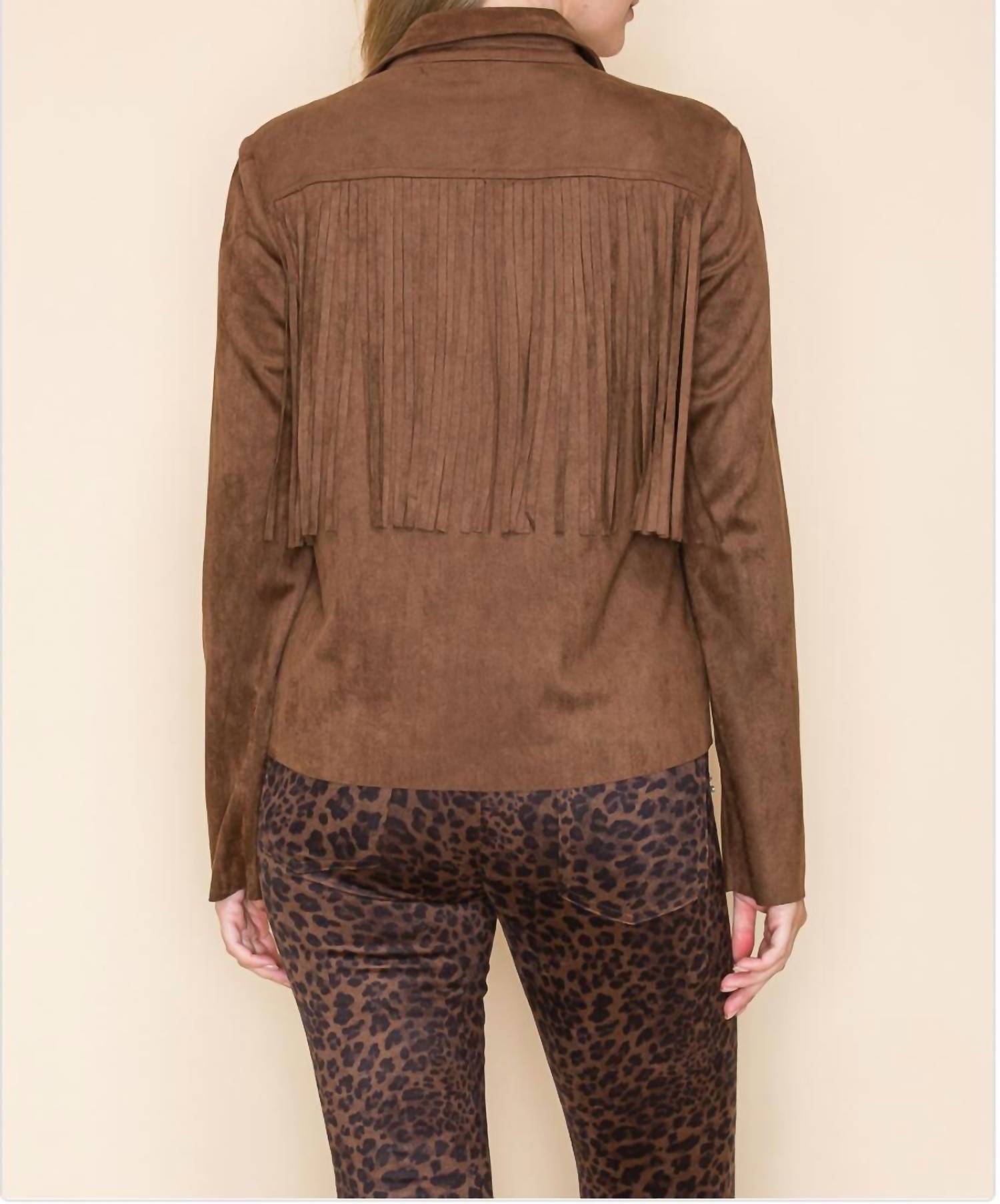 VOCAL APPAREL Wrangler Jacket in brown - women's jacket - alternate view