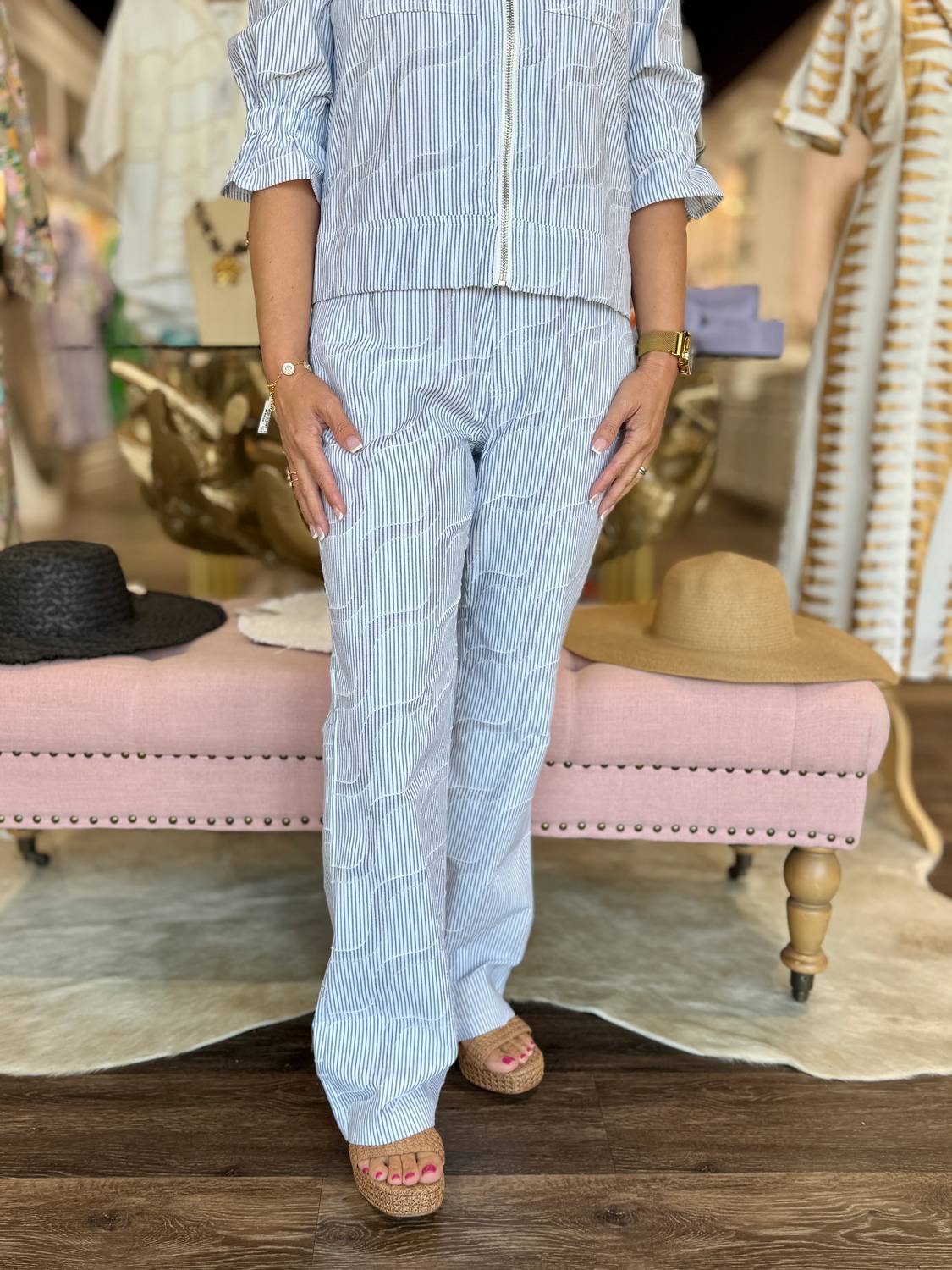 Boho Chic - Swirl Denim Pants