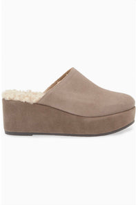 CORDANI Women's Camryn Platform Wedge Mule in porcino suede - women's shoe - alternate view