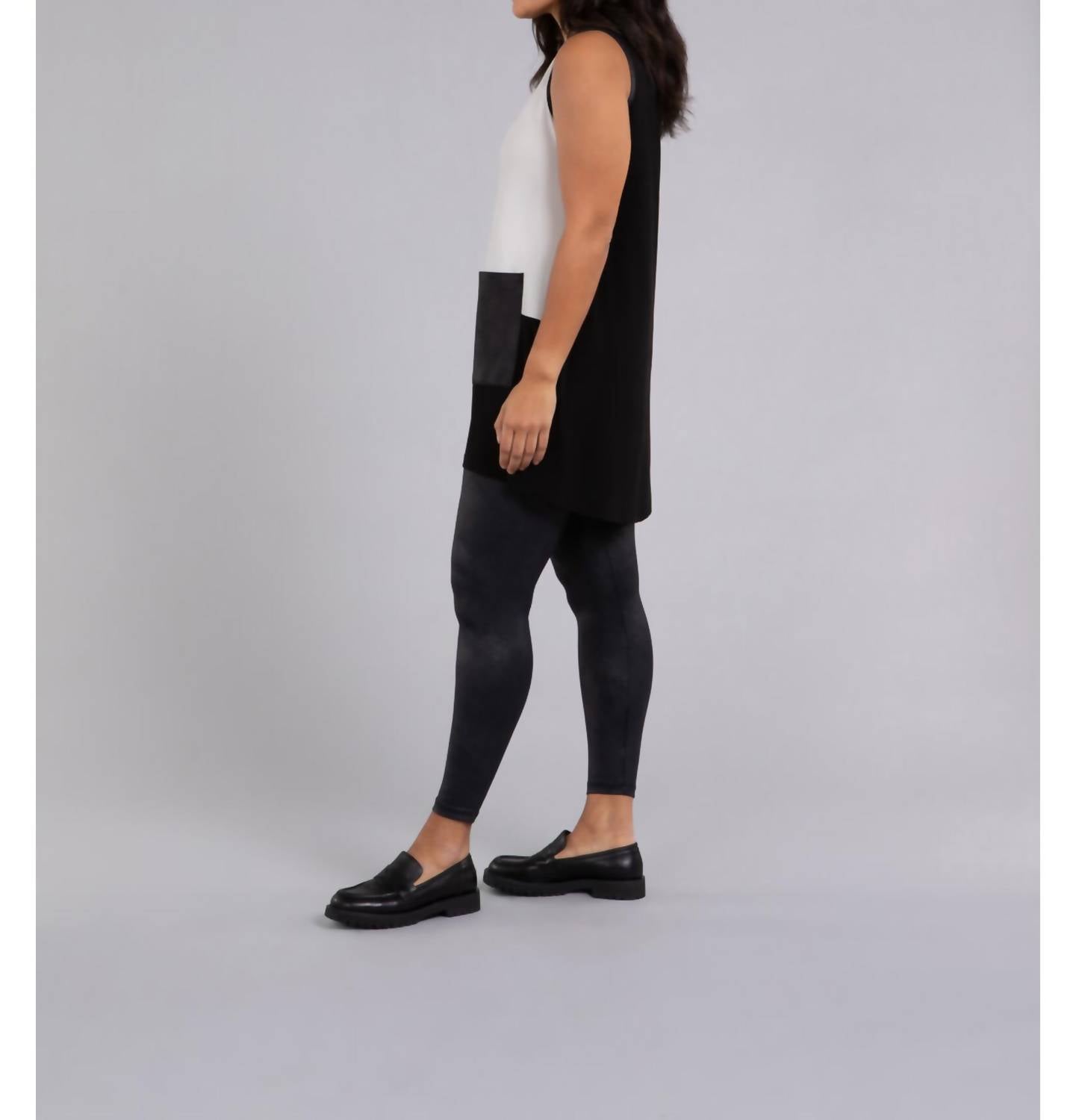 Sympli - Colour Block Patch Pocket Tunic Rop