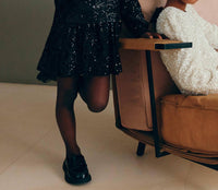 Abel & Lula Girls Sequin Dress in black - kids' dress - alternate view