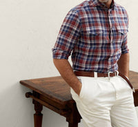 Brunello Cucinelli - Linen Pattern Shirt
