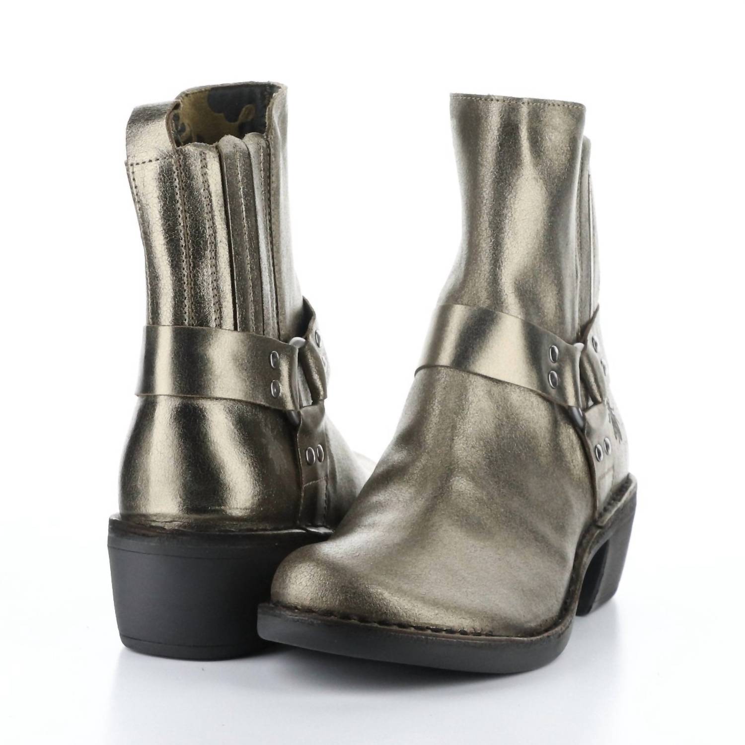 FLY LONDON Women's Mebi Boots in dark gold - women's shoe - view 8