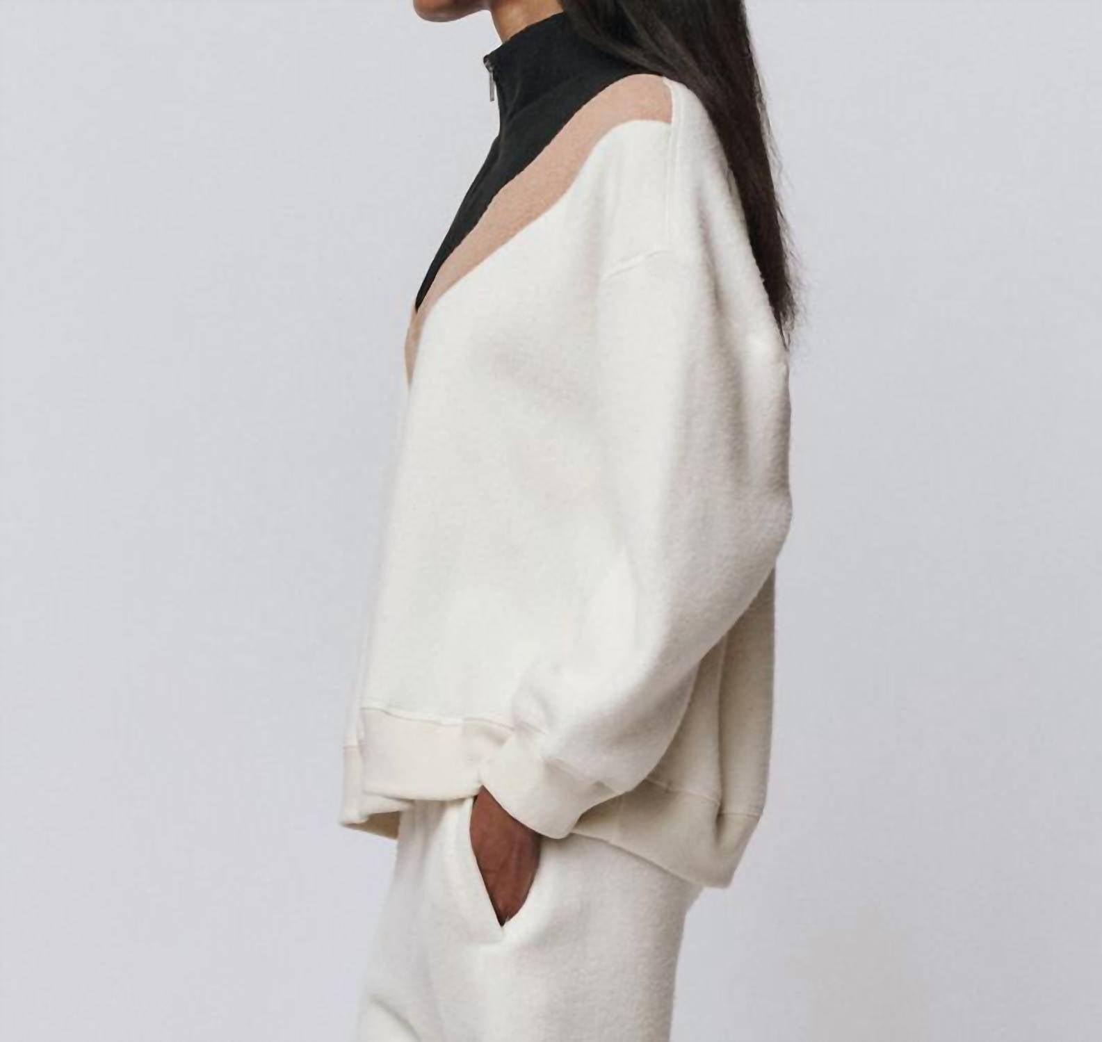 The Great. - Colorblock Plush Chalet Sweatshirt