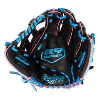 Rawlings R9 12.75" Baseball Glove - Regular in black blue pink - men's accessory