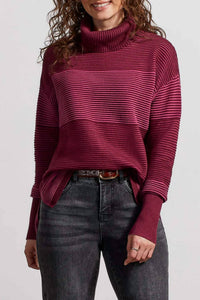 Tribal - Textured Turtleneck Top