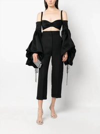 Del Core - Pre-Loved Drop Shoulder Crop Top