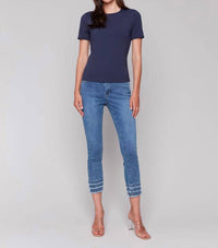 Charlie B - Double Cloth Short Sleeve Tee