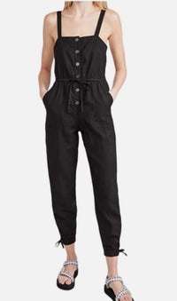 Alice + Olivia - Women Tiana Button Front Patch Pocket Jumpsuit