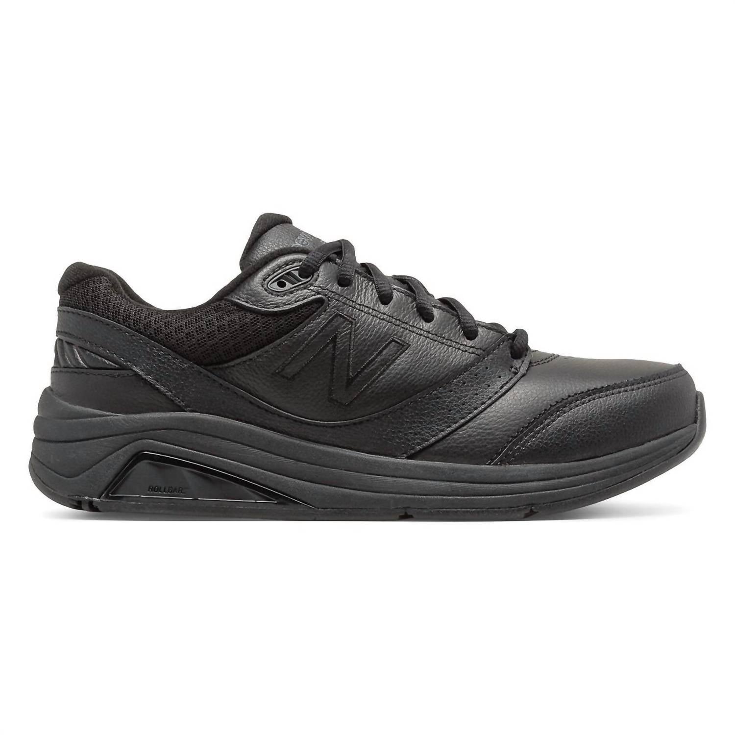 New Balance Women's Leather 928v3 Shoe in black black - women's shoe