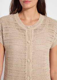 Lysse - Brisa Linen Mesh Sleeveless Cardigan