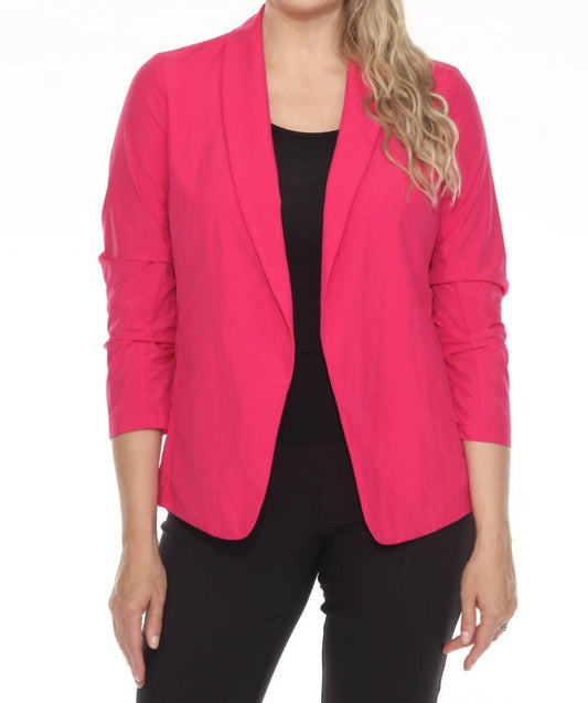 Joseph Ribkoff - Open Front Nylon Blazer Jacket