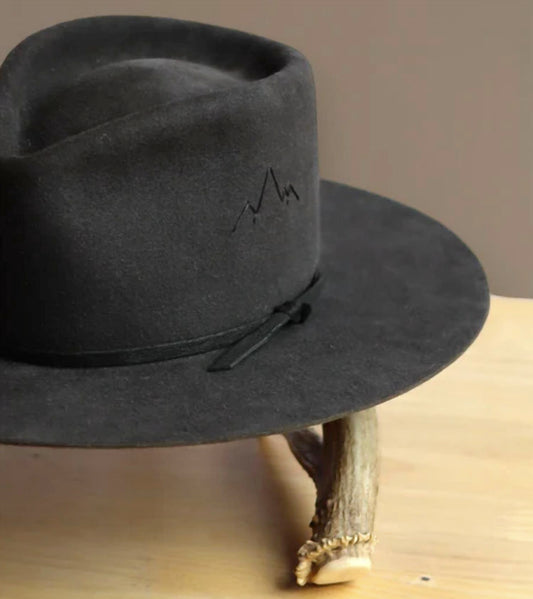 Jw Bennett - Unisex Western 50x Teardrop Flat Brim Hat