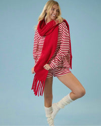 Tcec - Peppermint Stripe Top And Short Set