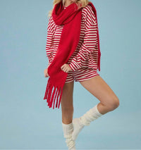 Tcec - Peppermint Stripe Top And Short Set