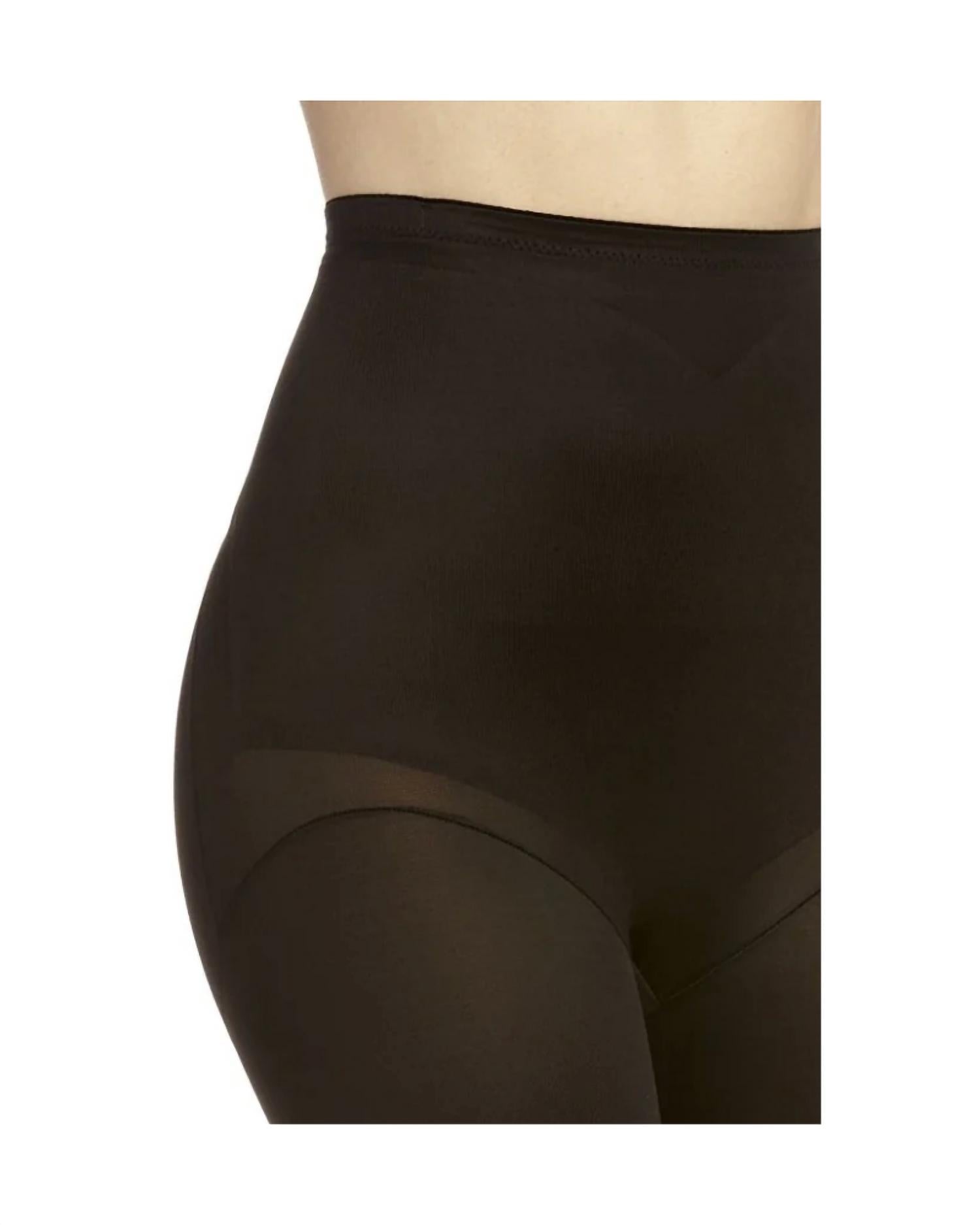 TC Fine Intimates Adjust Perfect Hi Waist Thigh Slimmer Shapewear in black - women's intimate - detail view