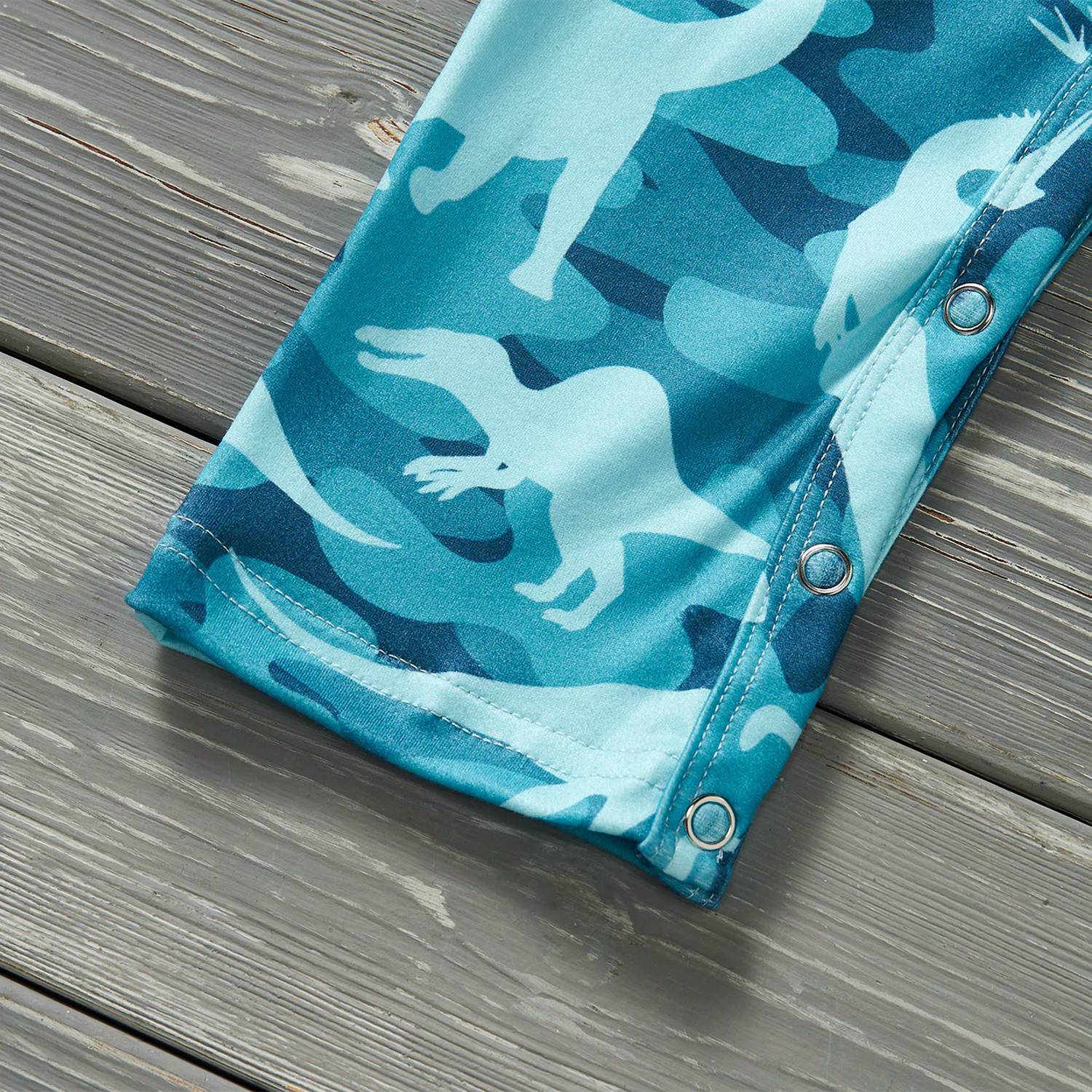 Pete + Lucy - Boys Camosaurs Infant Romper