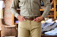Tom Beckbe CULVER OXFORD SHIRT in olive umber - men's shirt