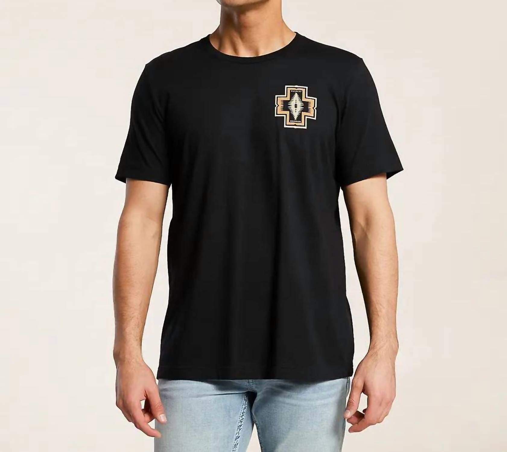 PENDLETON Icon Harding Graphic Tee in black tan - men's t-shirt