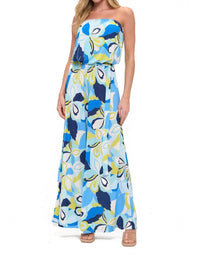 Ariella - Printed Tube Jumpsuit