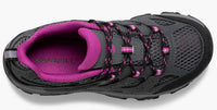 MERRELL Big Kid's Moab 3 Low Sneakers in granite berry - kids' sneaker - detail view