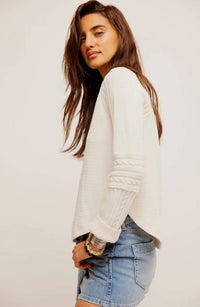 Free People - Swinging Cable Cuff Long Sleeve Top