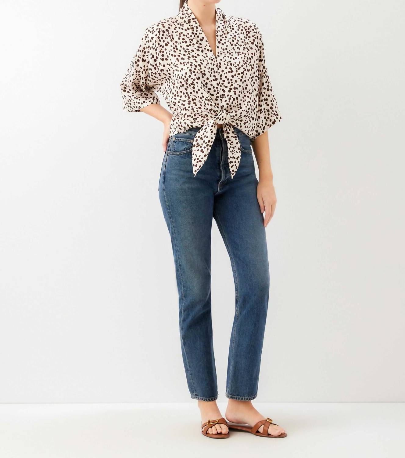 Fifteen Twenty - Women's Bernice Tie Front Blouse