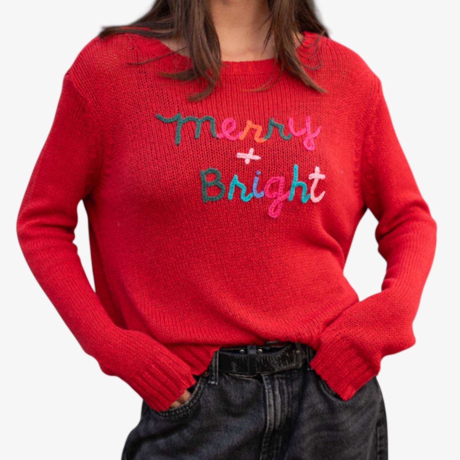 Wooden Ships - Merry & Bright Crew Sweater