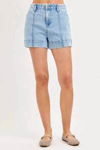 Risen - Front Seam Denim Trouser Short
