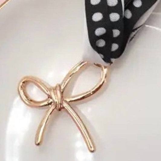 Josslyn By Wall To Wall - Women's Paisley Dotted Knotted Scarf Layering Necklace