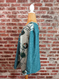 Multiples - Women's 3/4 Sleeve Faux Button Pull On Top