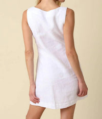 Olivaceous - The Sadie Linen Mini Dress