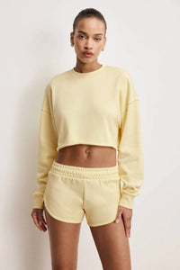 Good American - Terry Cropped Short Set