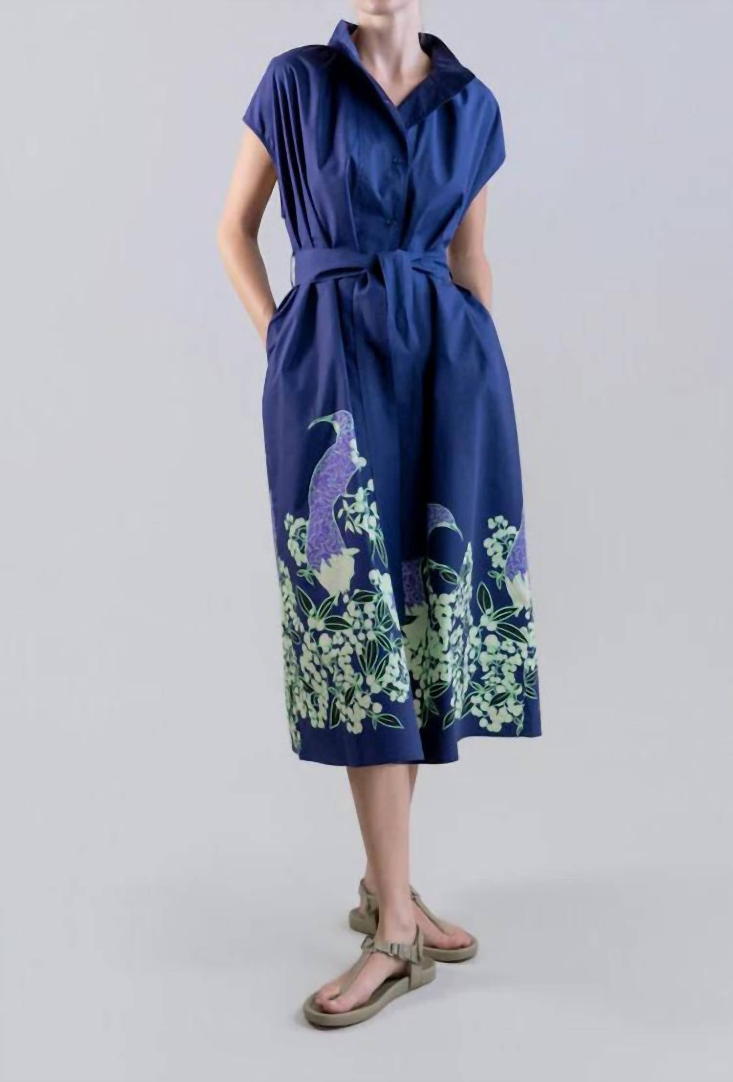 Psophia - Sculptural Shirt Inspired Dress