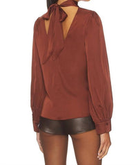 Astr - Ivonne Long Sleeve Satin Top