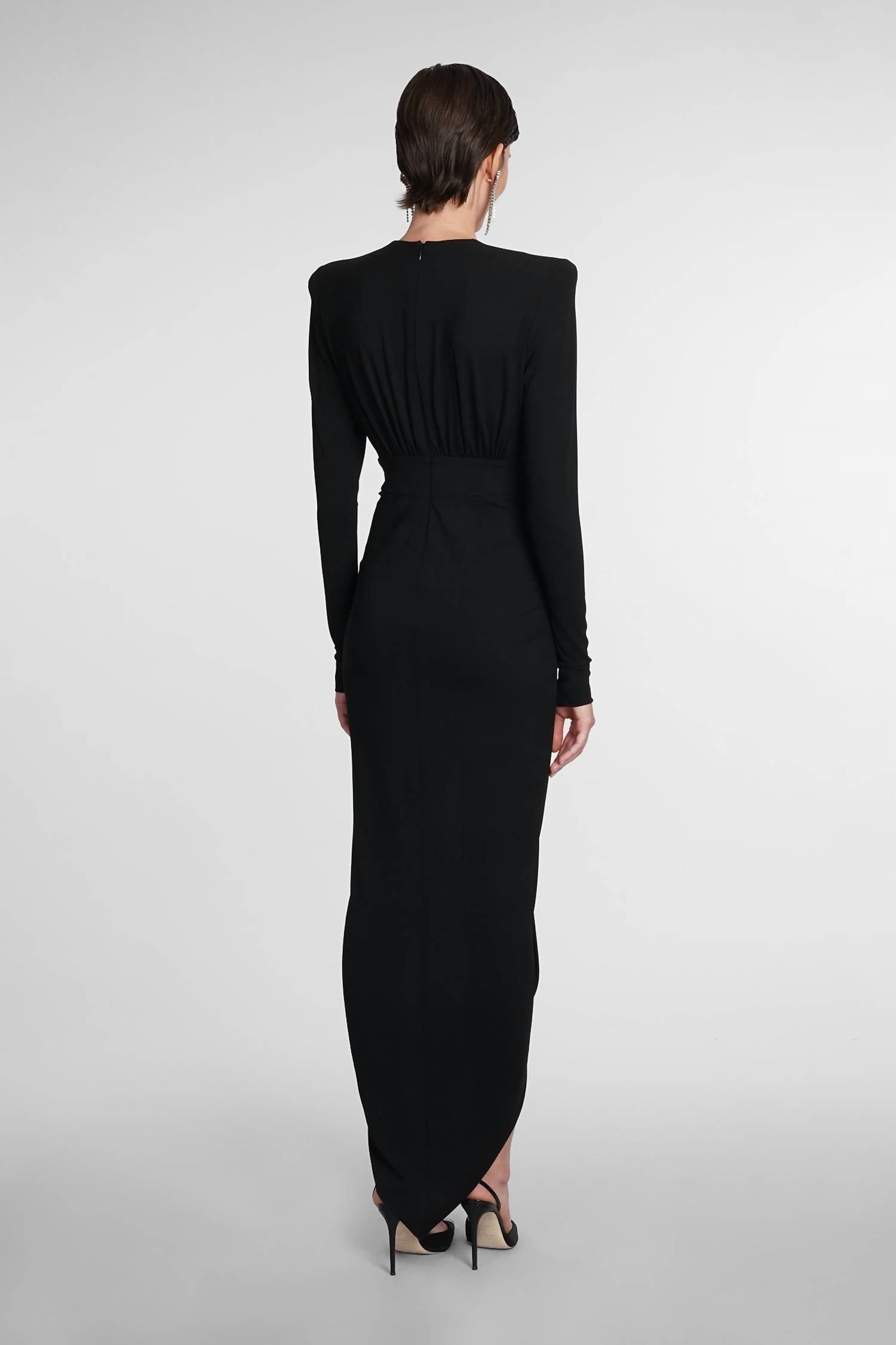 Alexandre Vauthier - Gathered Front Plunge V-neck Dress