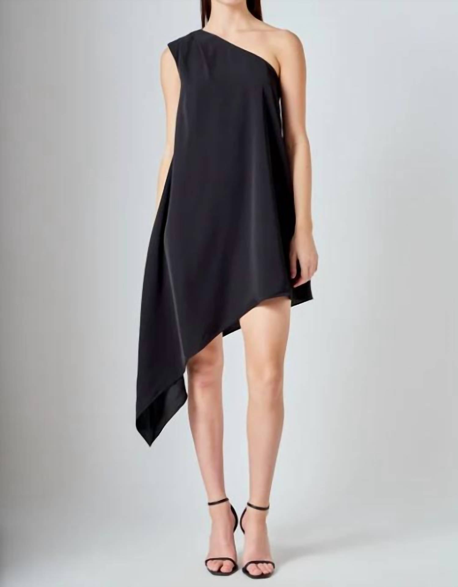 endless rose one shoulder dress Endless Rose One-Shoulder Scarf Dress