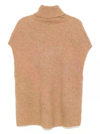 James Perse - Women's Waffle Knit Funnel Neck Tunic Top