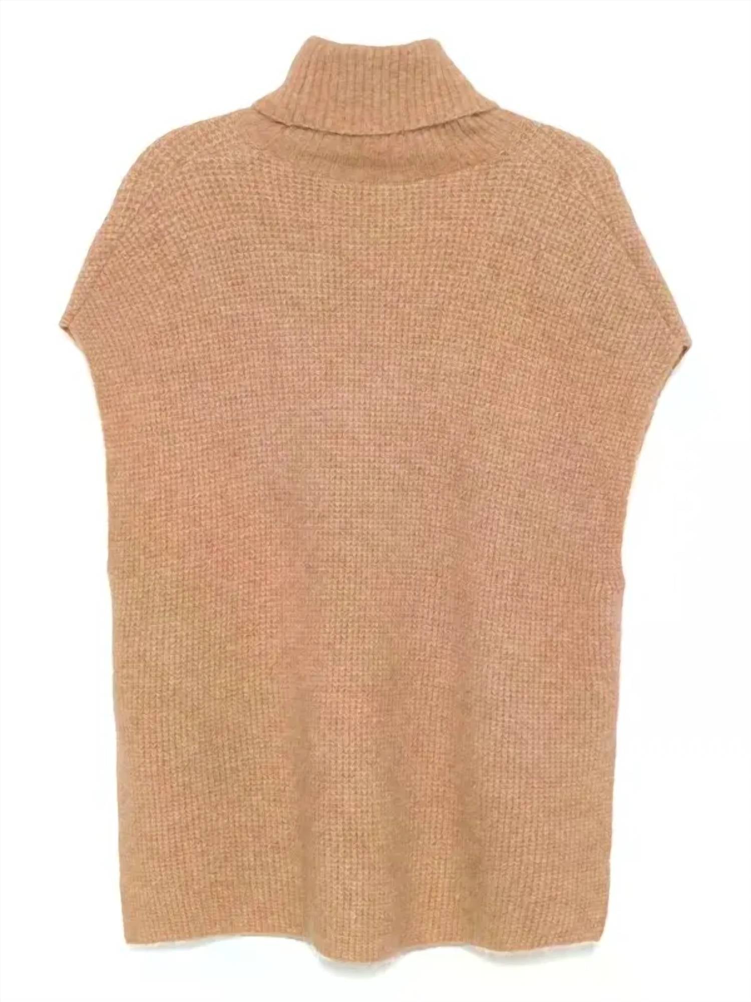 James Perse - Women's Waffle Knit Funnel Neck Tunic Top