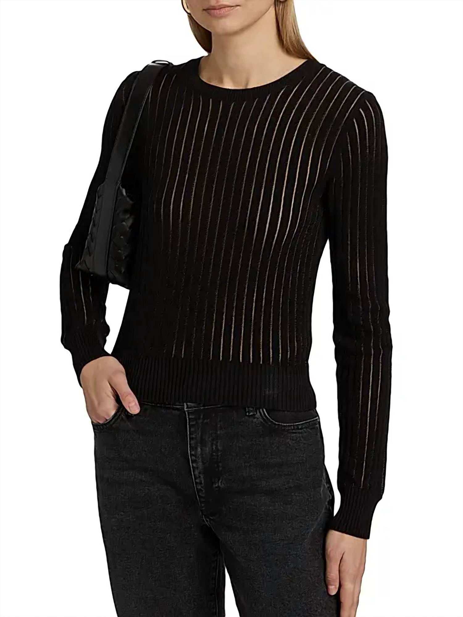Frame - THE SHEER STRIPE SWEATER