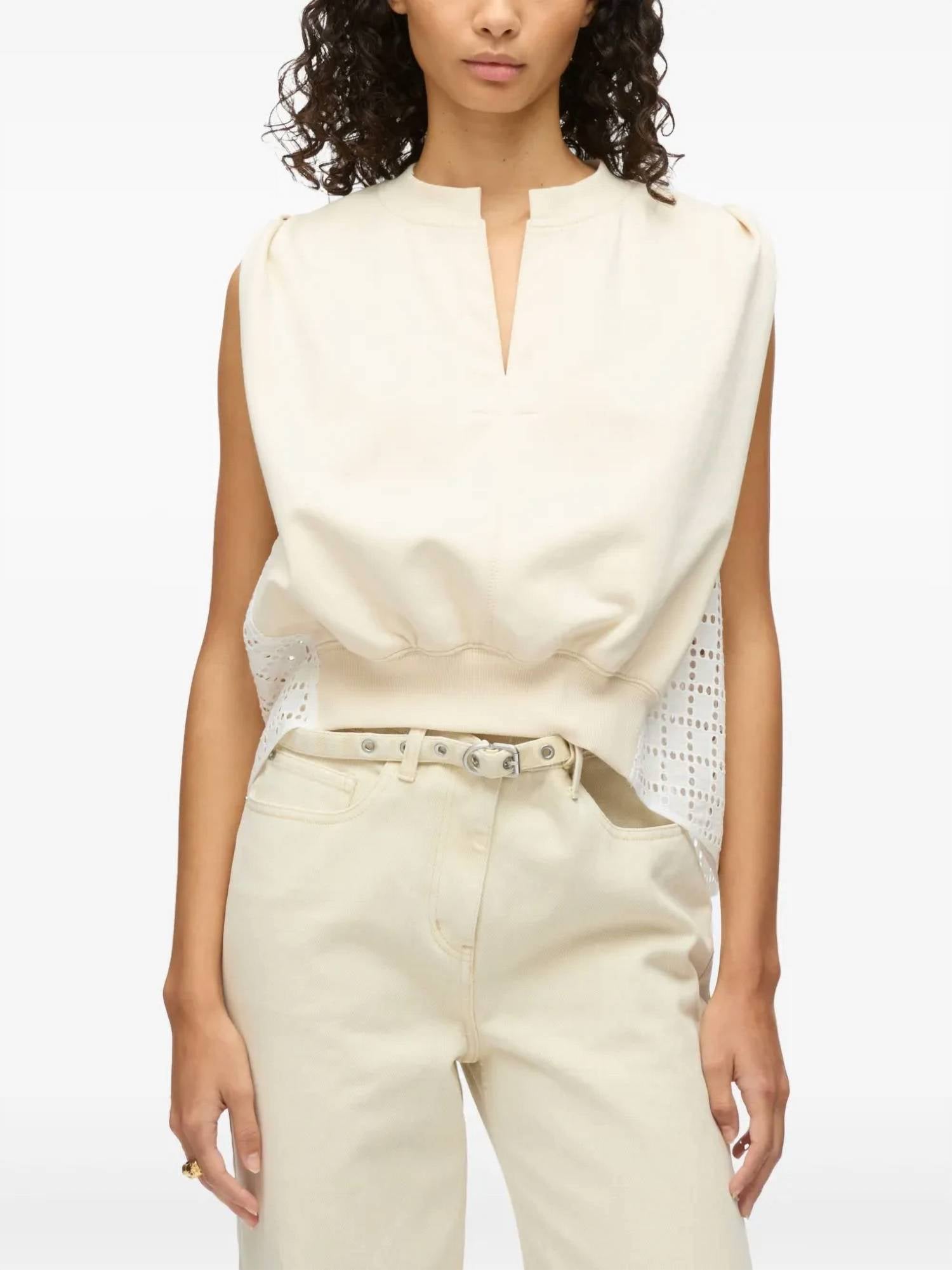 3.1 Phillip Lim - Combo Terry Top