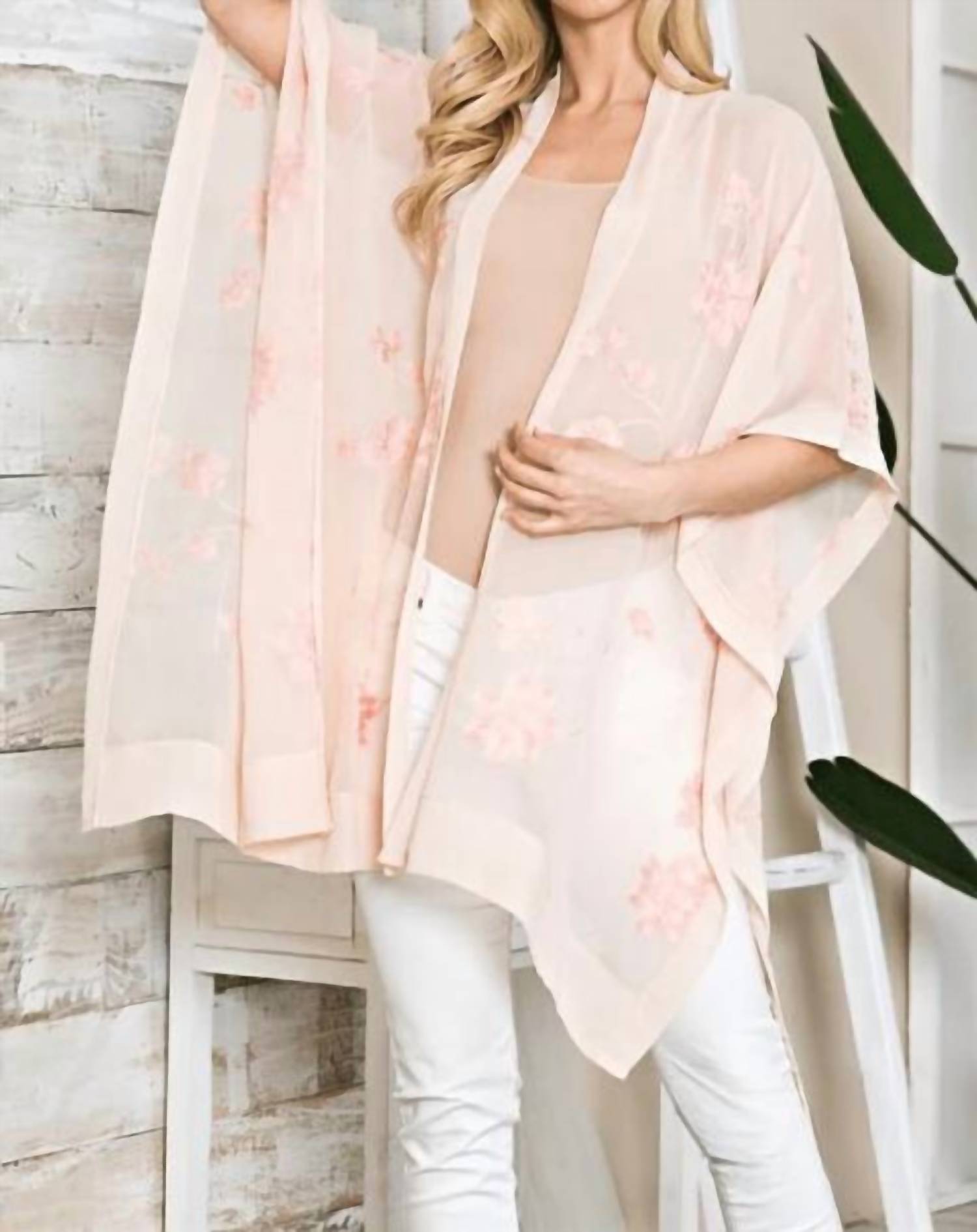 Justin & Taylor - Nara Cherry Blossom Kimono Scarf